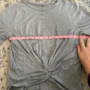 Lululemon Short Sleeved Cropped Tee with Twist